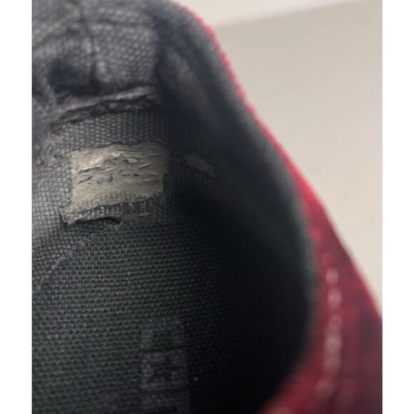 Vintage Converse Red Velour All Star Low Top 90s Made USA 4.5Y / Women’s 6 RARE - Picture 16 of 16